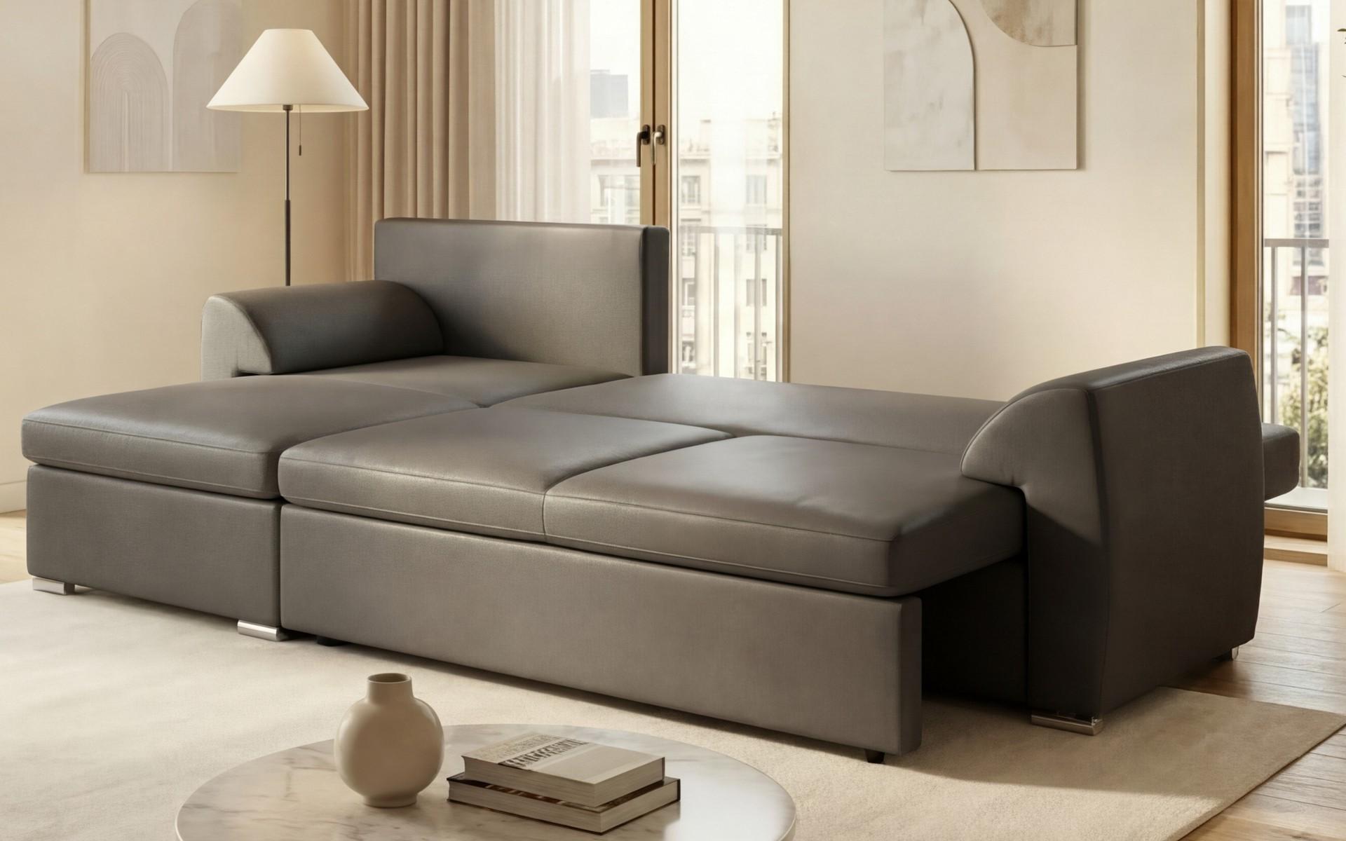 Coltar extensibil Nolan, gri-maroniu  5